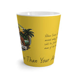 Latte Mug - Man of the house (yellow)